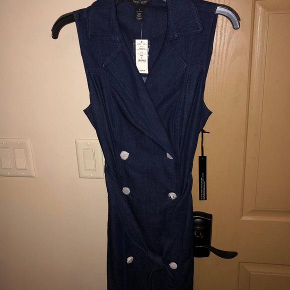 White House Black Market Dresses & Skirts - NWT White House Black Market belted denim dress $180 size 8